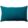 HOME MAISON Coussin non déhoussable en coton uni Bleu Canard 30x50 cm