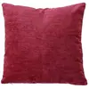 HOME MAISON Coussin déhoussable en velours Rouge foncé 40x40 cm