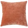 Coussin déhoussable en velours Pêche 40x40 cm