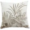 Coussin carré motif nature Ecru 40x40 cm