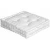 EMINZA Enjoy Home Coussin de Sol avec poignée 50 x 50 x 10 Blanc Coton