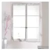 Voilage en polyester blanc - HOME MAISON - 70 x 160 cm - 5 passants