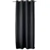 ED Enjoy Home Rideau Occultant Uni avec 8 oellets - Gris Fonc - 140 x 240 cm
