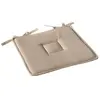 Enjoy Home - Galette de chaise uni effet Bachette - 40 x 40 cm - Taupe