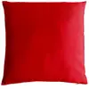 Coussin uni en polyester déhoussable Rouge 40x40 cm