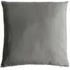 Coussin uni en polyester déhoussable Gris clair 40x40 cm