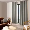 Enjoy Home - Rideau uni occultant avec oeillets - 140 x 240 cm - Gris