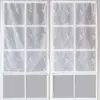 Home Maison Paire de Petits voilages Motif "Floral" (60x160 cm - Blanc)