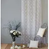 Home Maison Voilage à Imprimés Champêtres 8 oeillets (140x240 cm - Blanc laqué)