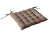 Enjoy Home Assise matelassée 38x38x3 LOLA 100% coton coloris MARRON VISON