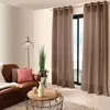 Enjoy Home Rideau oeillets chaby 140x240 cm 100% polyester bachette vison