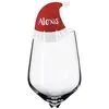 Chaks 10721, Sachet 6 Marque-places Bonnet de Noël à accrocher, Rouge