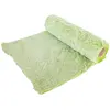 chemin de table polyester fourrure 30cmx3m vert - chaks 10884