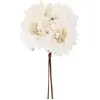 Bouquet de fleurs artificielles - IVOIRE - 26 cm - Blanc - Décoration intérieure - Mixte