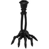 CHAKS CHANDELIER RÉSINE MAIN SQUELETTE NOIR Noir- DECORATION DE FETE HALLOWEEN