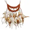 Non communiqué collier indien double plumes adulte - chaks 11255