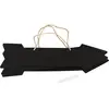 CHAKS 3 Flèches signalétiques ardoise avec craie 41 x 10 cm - Noir