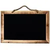Tableau en ardoise avec cadre en bois - SUSPENSION - 60x40cm - Blanc