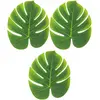 3 FEUILLES TROPICALES 29X35CM VERT