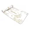 CHAKS Chemin de table - Baptême - Fleuri - Blanc - 30cm x 5m - Synthétique - Autres motifs