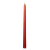 Set 2 bougies flambeau rouge métal - 30 cm