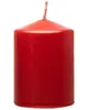 Chaks 80291-82, Grande bougie cylindrique 10 cm, Rouge métallisé