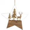 ETOILE en métal et bois Cerf Majestic 41,5cm à suspendre