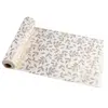 Chemin de table Feuilles coton 3m, Or