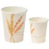8 GOBELETS CARTON ÉPIS DE BLÉ 25CL BLANC