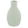 CHAKS 1 Mini vase céramique vert Olive/Sauge strié 4.5 x 8.5 cm REF/13334-120 Thème nature, Champêtre, Bohème...