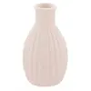 CHAKS Mini-Vase Céramique rond strié 8,5cm Rose Nude FETE-13334-03