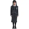 Déguisement Uniforme Noir & Gris Mercredi™ - Fille