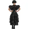 RueDeLaFete Mercredi - Deguisement Robe De Bal Noire Taille 140 Cm Pour Enfant
