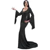 RueDeLaFete Chaks C4630S, Robe Morticia dans Mercredi , Adulte S, Noir