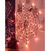 Toile d'araignée lumineuse leds rouges Ø 1m