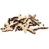 Sachet de 30 Têtes de Rennes en bois épais Naturel 4cm à disperser