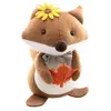 Déco Renard debout en tissu flora 15cm