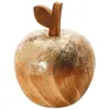 Pomme vintage en bois doré 11cm