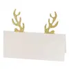 Non communiqué 6 marque-places carton renne or pailleté 9x4cm - chaks 12906