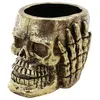 Pot doré crâne Tête de Mort 18,5 cm