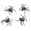 Lot de 4 Araignées noires 9cm