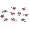 Lot de 10 Scorpions bruns pvc 6,5cm