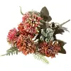 CHAKS 1 Bouquet floral artificielle 5 Scabieuses "Pink Lady" 32cm REF/13302 Décoration nature Champêtre.