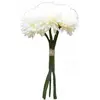 BOUQUET 6 DAHLIAS ARTIFICIEL 26CM BLANC