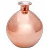 CHAKS Vase Boule en verre ø12,5 x 14,5 cm, métallisé Rose Gold