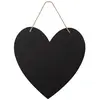 3 ARDOISES CARTON CURS LIEN JUTE 30CM NOIR Noir