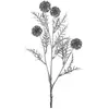 Branchage Allium artificiel 76cm, Argent mat
