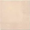 Sachet de 20 Serviettes papier 33x33 cm coloris kraft