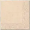 Sachet de 20 Serviettes cocktail papier 25x25 cm coloris kraft
