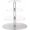 Présentoir à cocktail plexi TRANSPARENT 4 niveaux Ronds 32cm